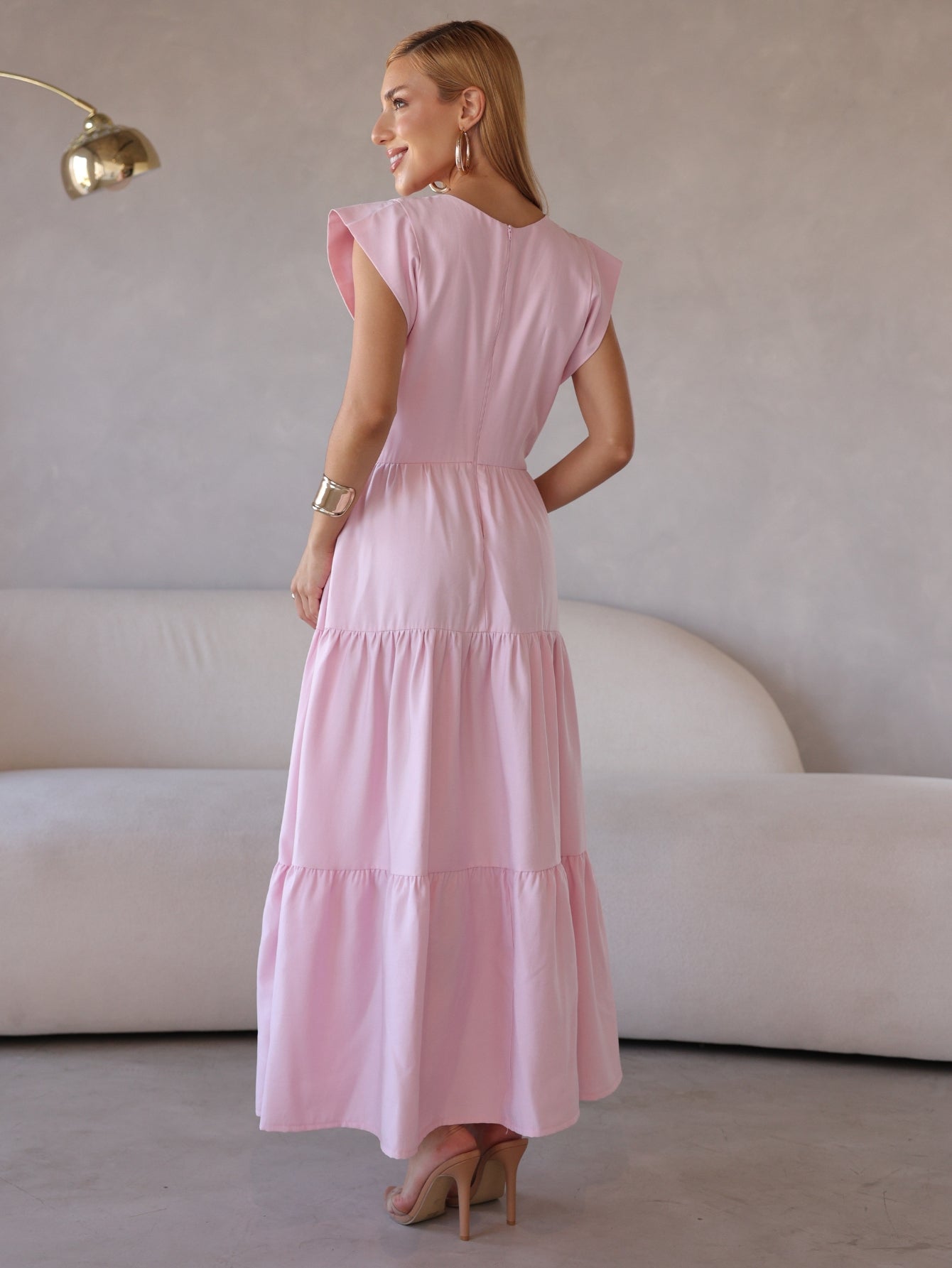 Vestido Midi Alfaiataria Manga Muscle Tee Brenda