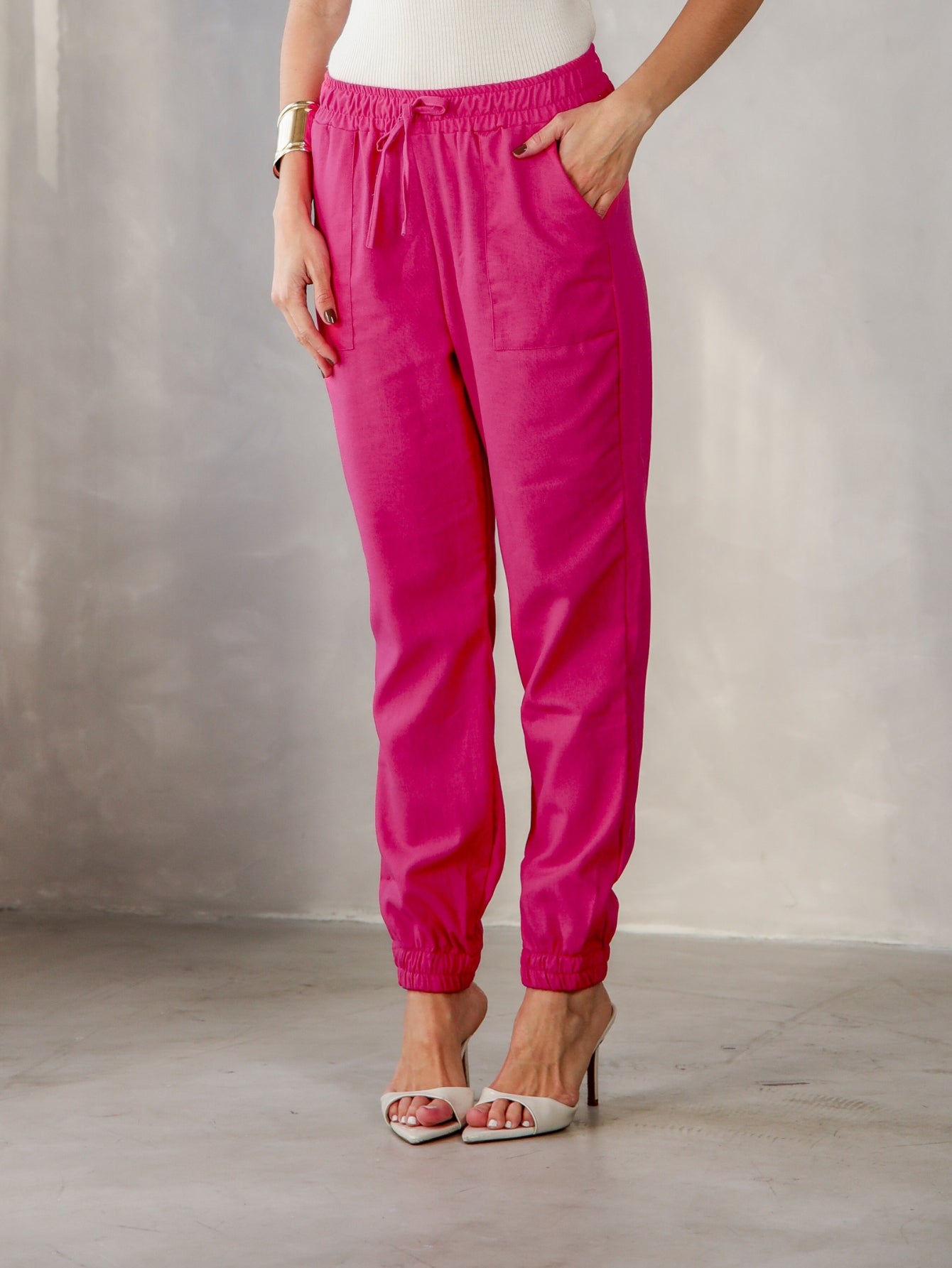 Calça Jogger linho