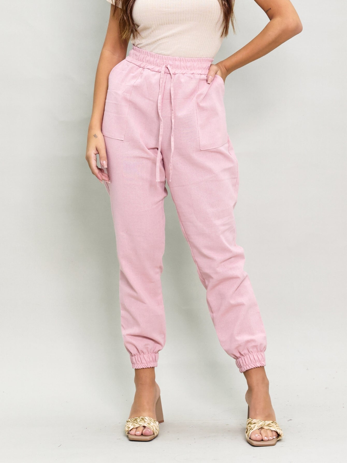 Calça Jogger linho