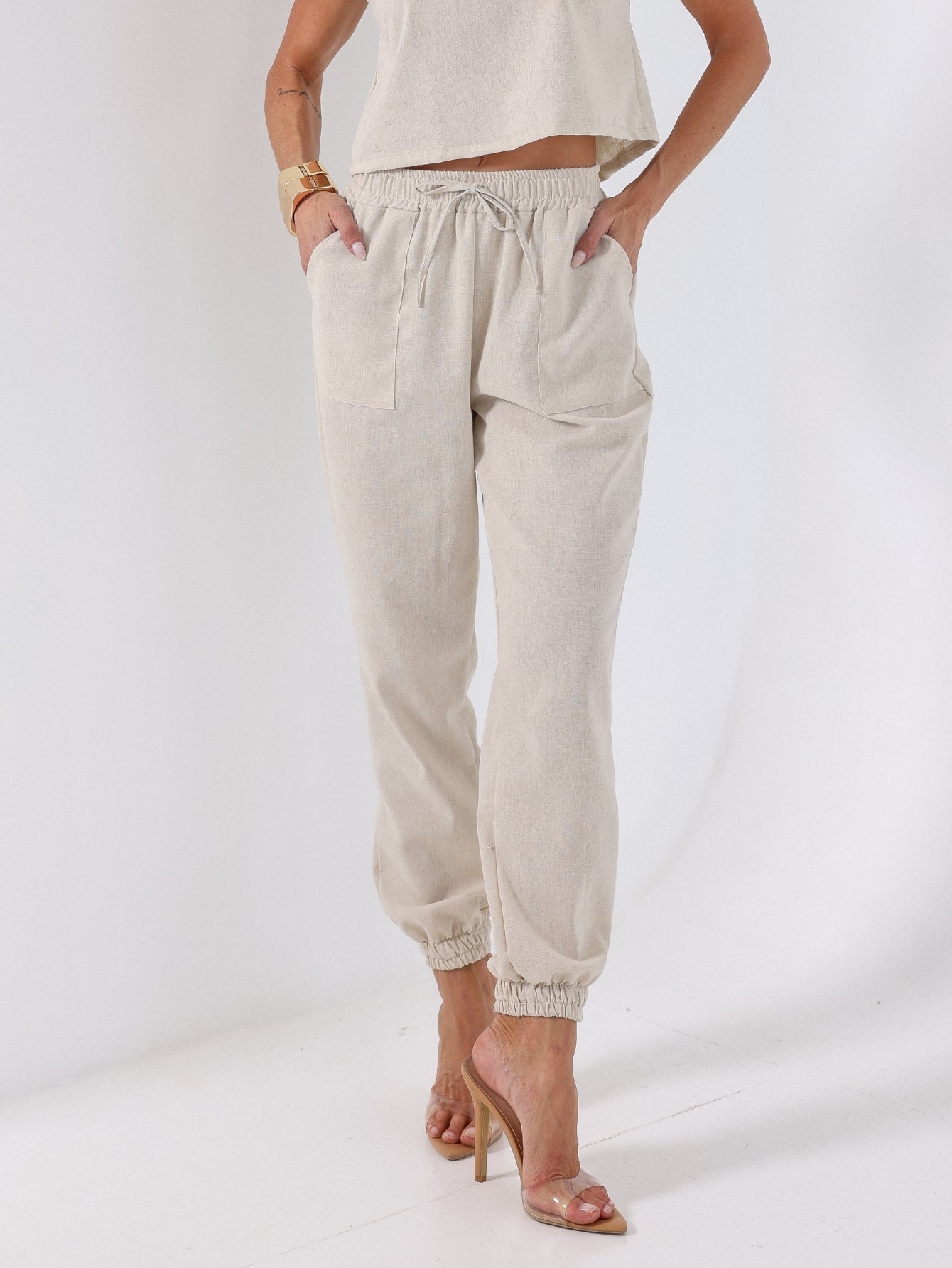 Calça Jogger linho