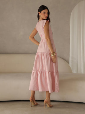Vestido Midi Alfaiataria Manga Muscle Tee Brenda
