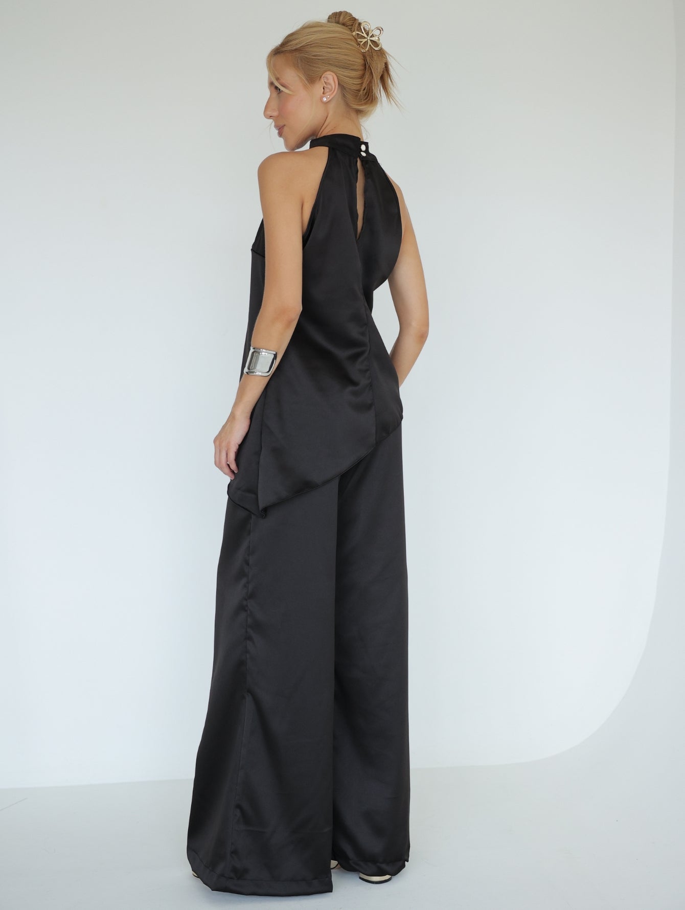 Conjunto Cetim Pantalona e Regata Festa Atena