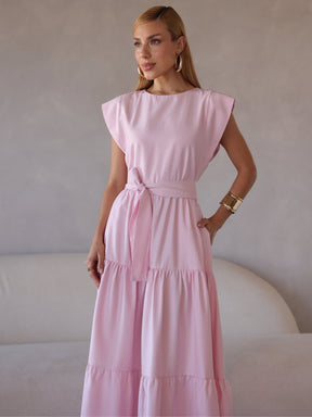Vestido Midi Alfaiataria Manga Muscle Tee Brenda