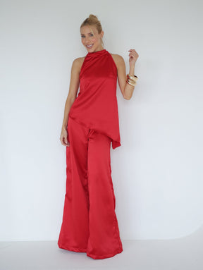 Conjunto Cetim Pantalona e Regata Festa Atena