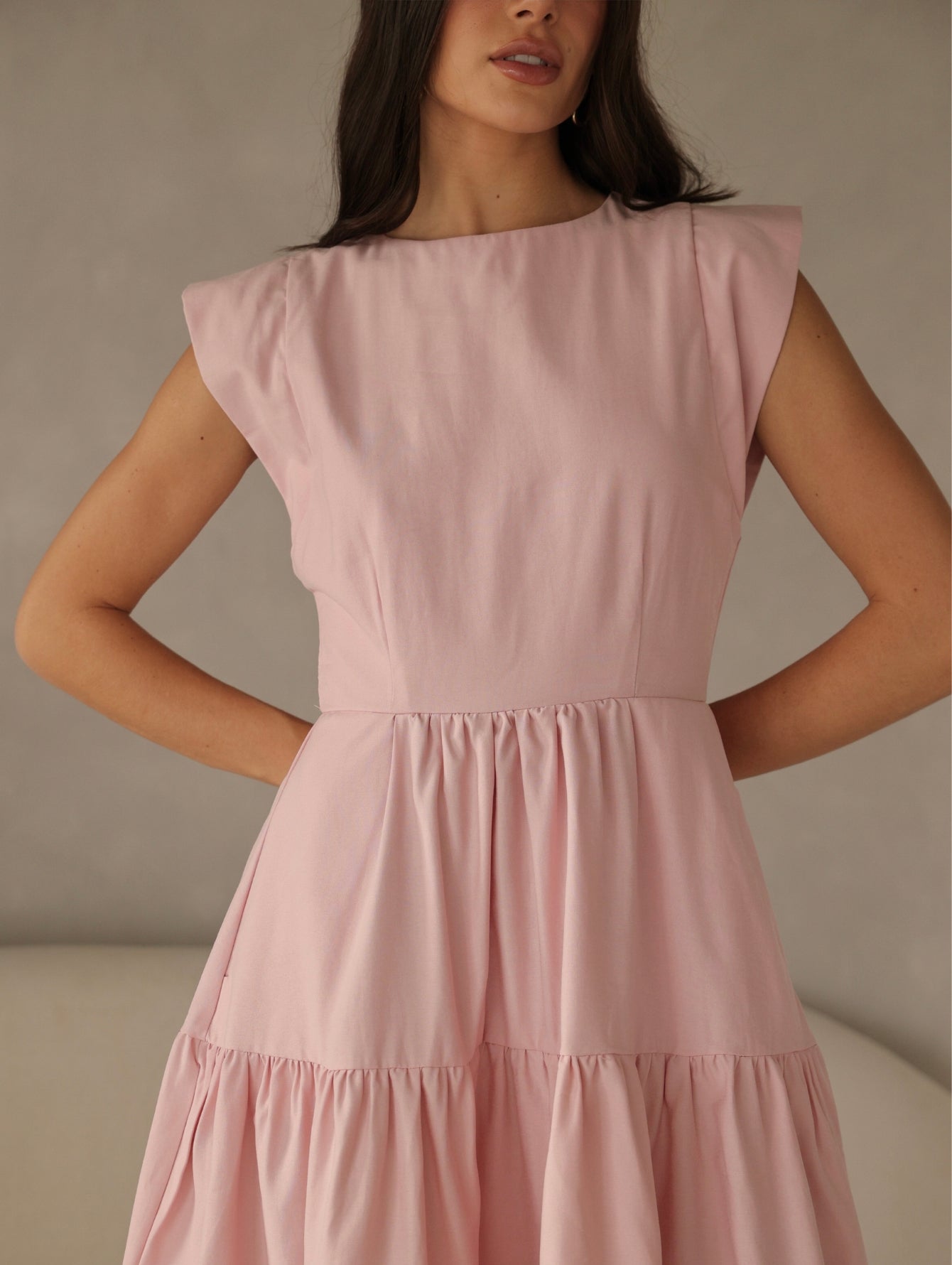 Vestido Midi Alfaiataria Manga Muscle Tee Brenda