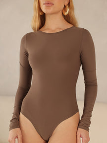 Body Feminino Poliamida Manga Longa Amber