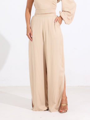 Calça Alfaiataria Reta com Fenda Lateral – Natalie