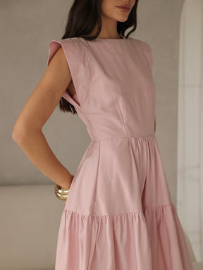 Vestido Midi Alfaiataria Manga Muscle Tee Brenda