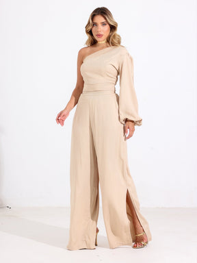 Calça Alfaiataria Reta com Fenda Lateral – Natalie