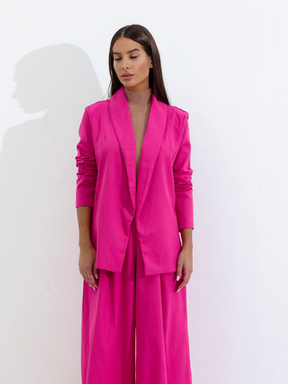 Blazer Basico Acinturado Linho Camila