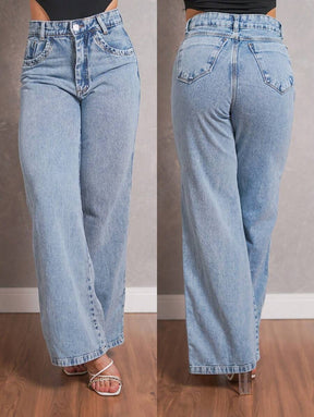 Calça Jeans Feminina Wide Leg