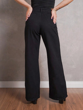 Calça Jeans Feminina Wide Leg
