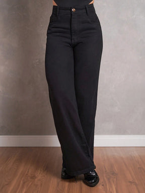 Calça Jeans Feminina Wide Leg