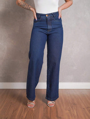 Calça Jeans Feminina Wide Leg