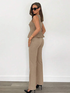 Siren Gaze Regata Casual Simples e Fashionista Sem Mangas para o Dia a Dia da Mulher