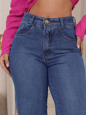 Calça Jeans Feminina Wide Leg