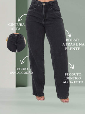 Calça Jeans Feminina Wide Leg