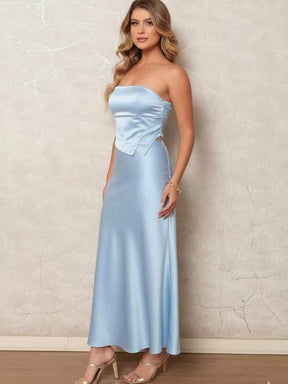 Conjunto feminina Top e saia luxo em Cetim  TECIDO CETIM