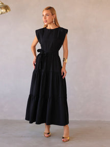 Vestido Midi Alfaiataria Manga Muscle Tee Brenda