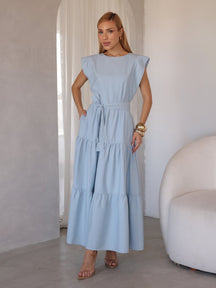 Vestido Midi Alfaiataria Manga Muscle Tee Brenda