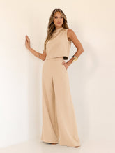 Conjunto Alfaiataria Calça Pantalona e Blusa Regata Hope