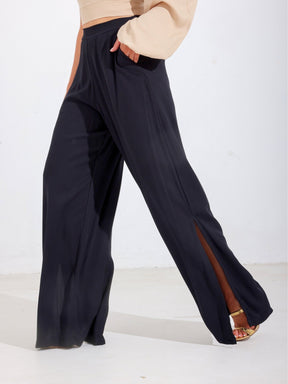 Calça Alfaiataria Reta com Fenda Lateral – Natalie