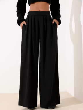 Calça Pantalona Fluida Comfy com Elástico e Bolso Lateral Maite