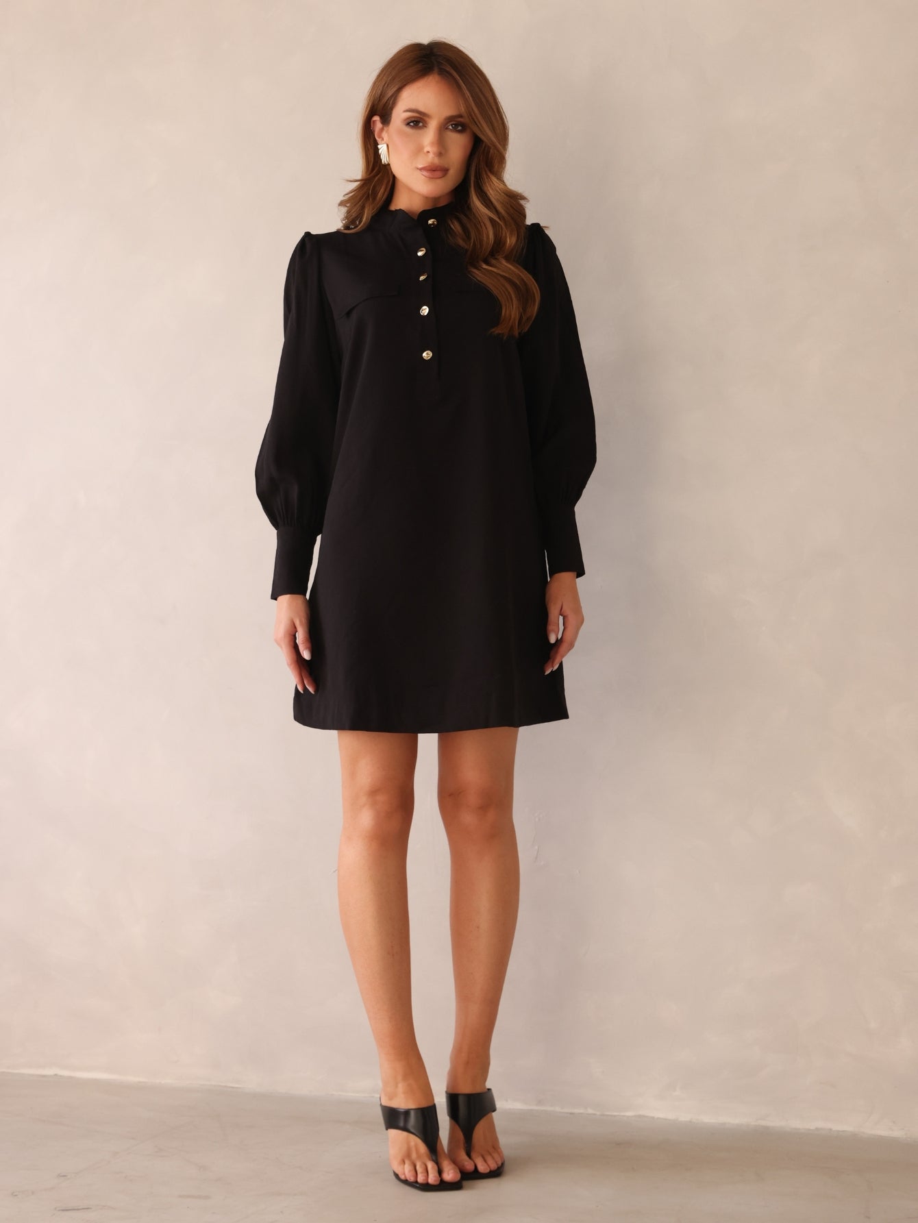 Vestido alfaiataria Manga longa Cinara