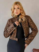 Jaqueta Slim Classica Animal Print Ravena