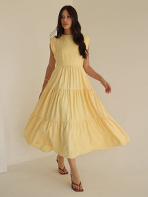Vestido Midi Alfaiataria Manga Muscle Tee Brenda