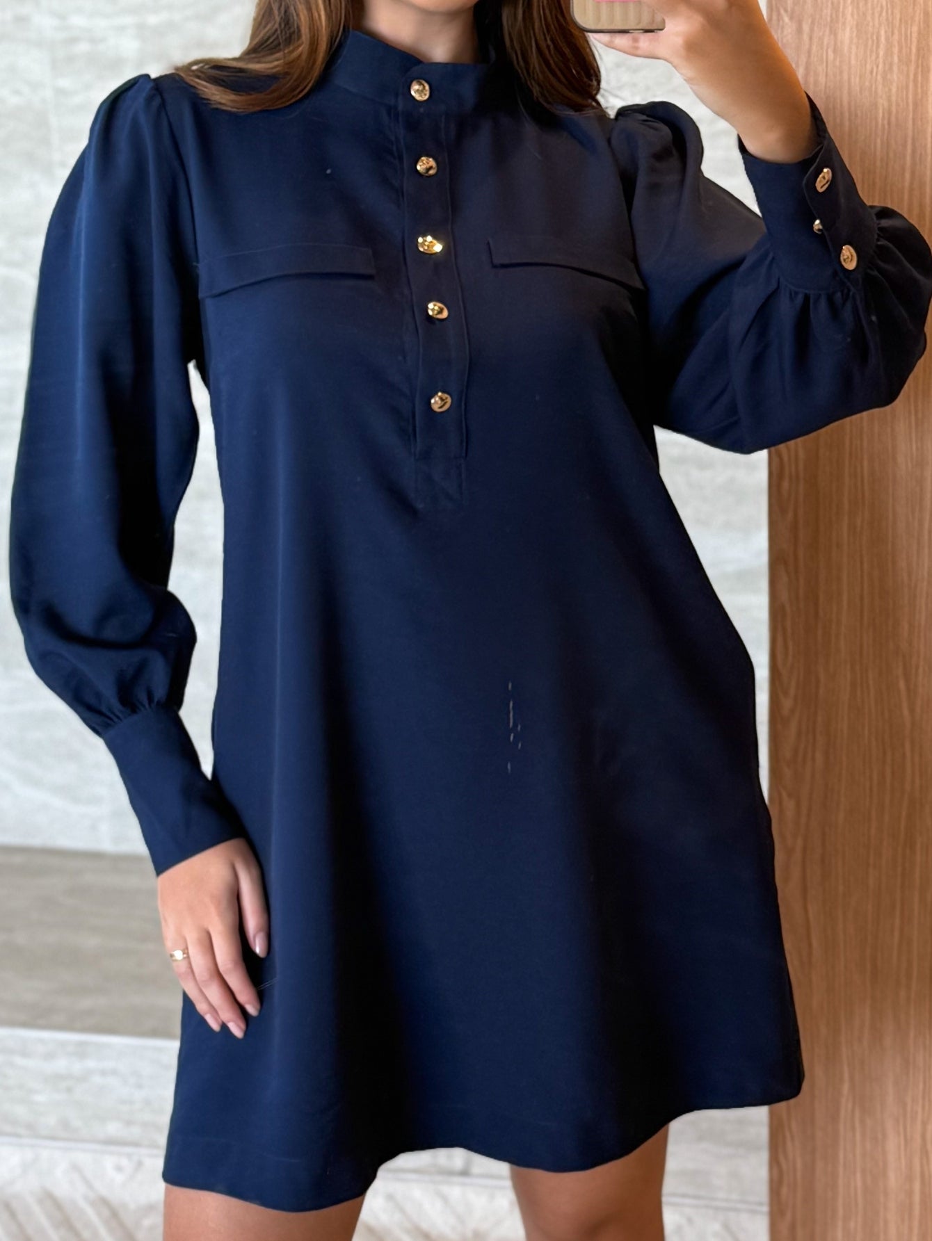 Vestido alfaiataria Manga longa Cinara