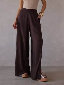 Calça Alfaiataria Reta com Fenda Lateral – Natalie