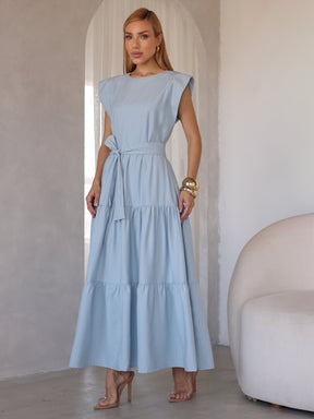Vestido Midi Alfaiataria Manga Muscle Tee Brenda