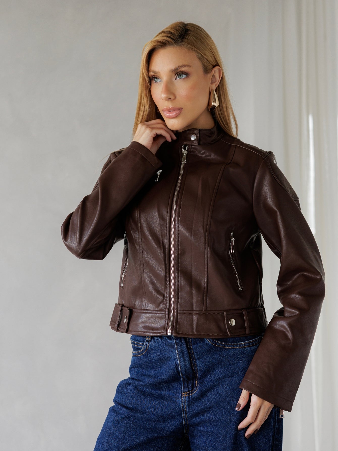 Jaqueta Couro Agata