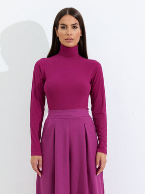 Blusa Canelada Manga Longa viscose