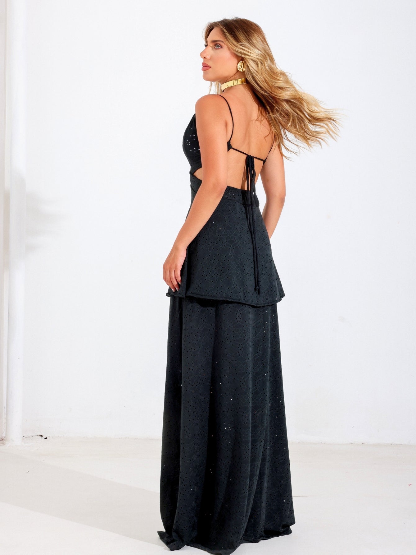 Vestido Longo Feminino Mônaco em Malha Laise