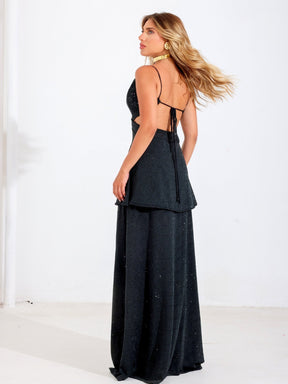 Vestido Longo Feminino Mônaco em Malha Laise