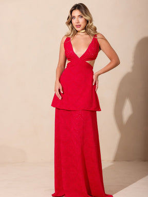 Vestido Longo Feminino Mônaco em Malha Laise