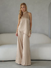 Conjunto Cetim Pantalona e Regata Festa Atena