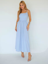 Vestido Midi Tricoline com bolso Samanta