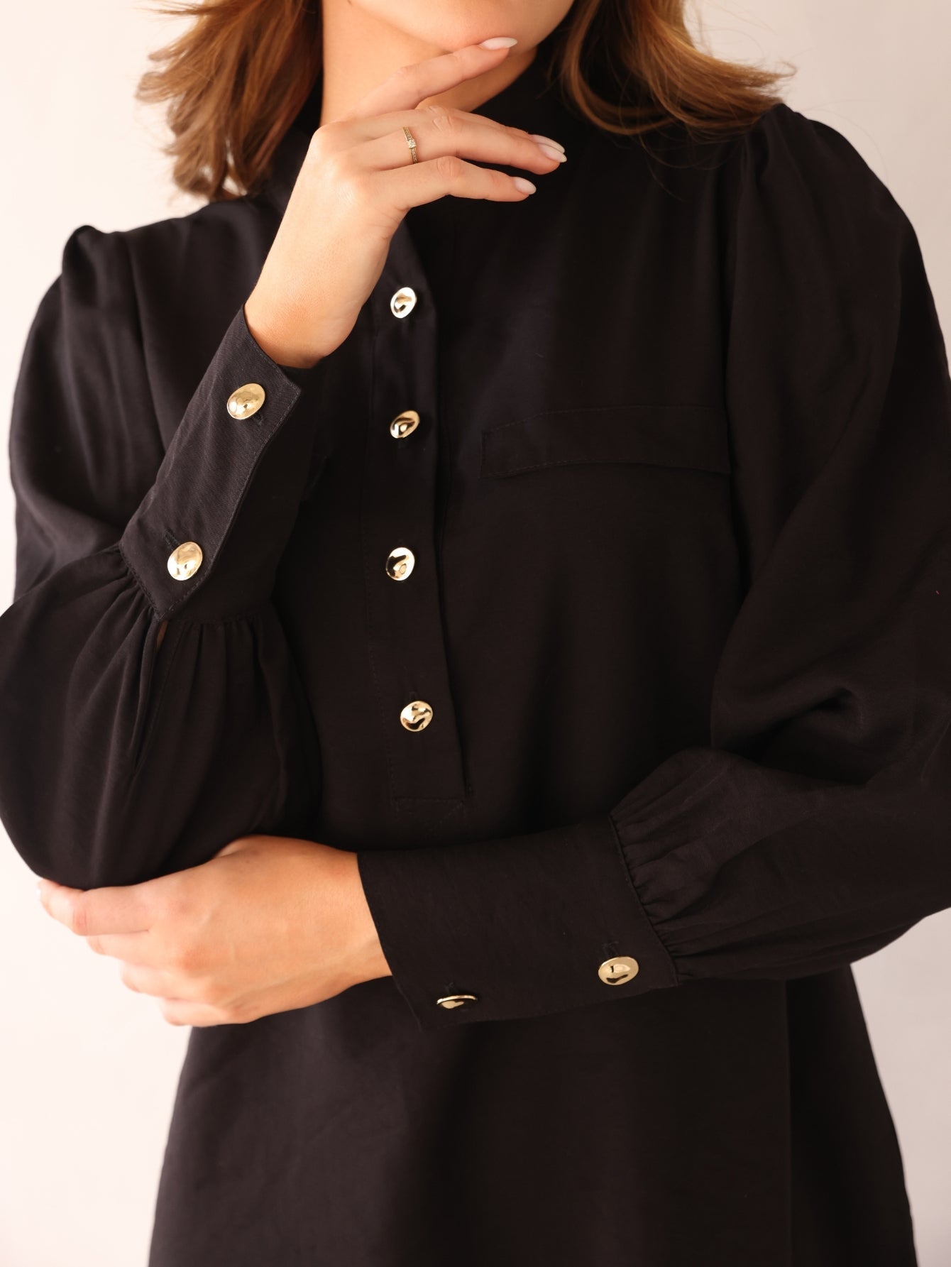 Vestido alfaiataria Manga longa Cinara