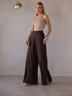 Calça Alfaiataria Reta com Fenda Lateral – Natalie