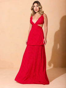 Vestido Longo Feminino Mônaco em Malha Laise