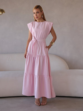 Vestido Midi Alfaiataria Manga Muscle Tee Brenda