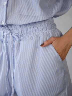 Conjunto Camisa e Calca Reta Tricoline Carla