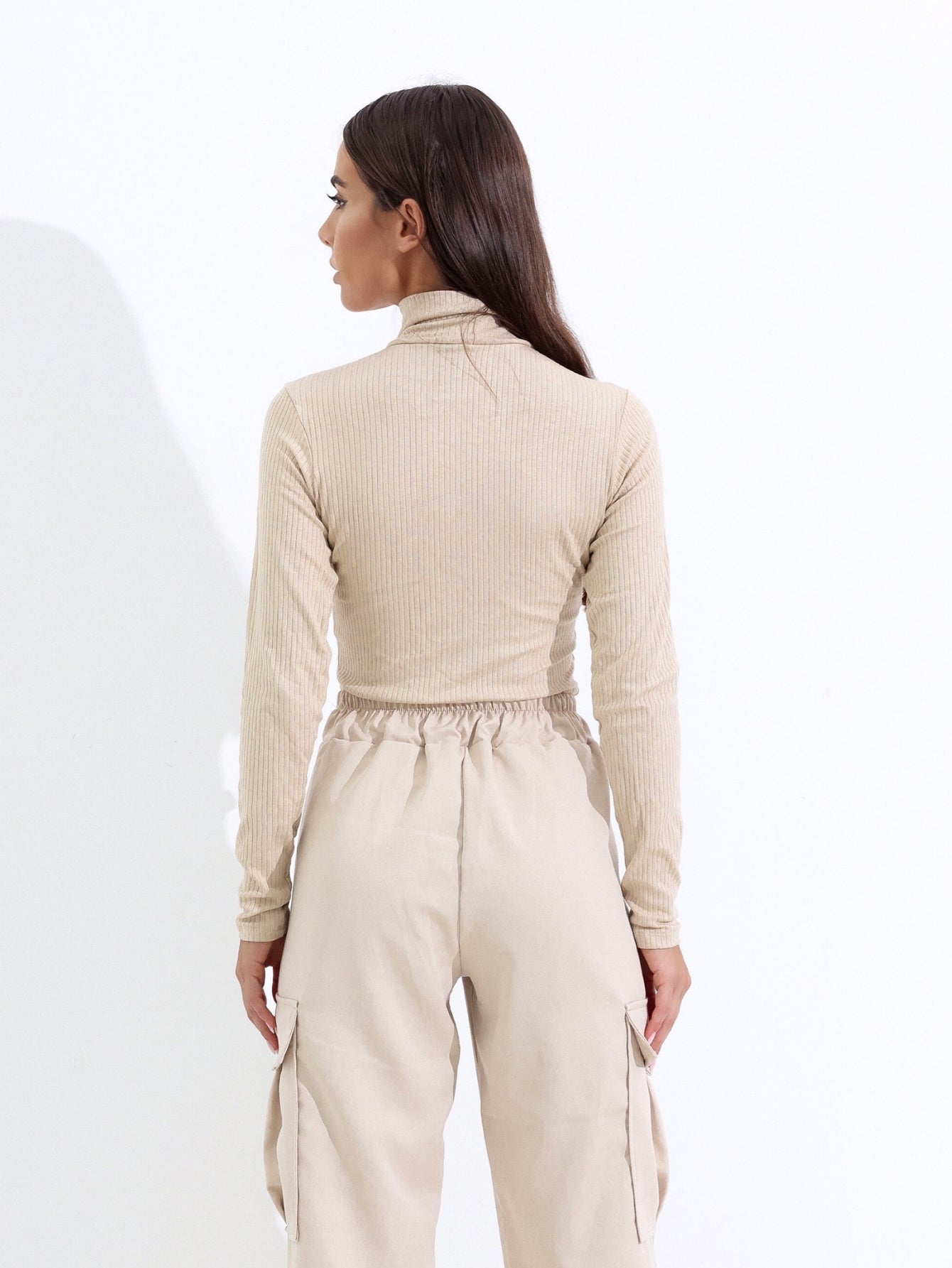 Blusa Canelada Manga Longa viscose