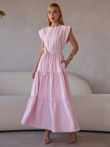 Vestido Midi Alfaiataria Manga Muscle Tee Brenda