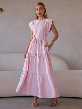 Vestido Midi Alfaiataria Manga Muscle Tee Brenda