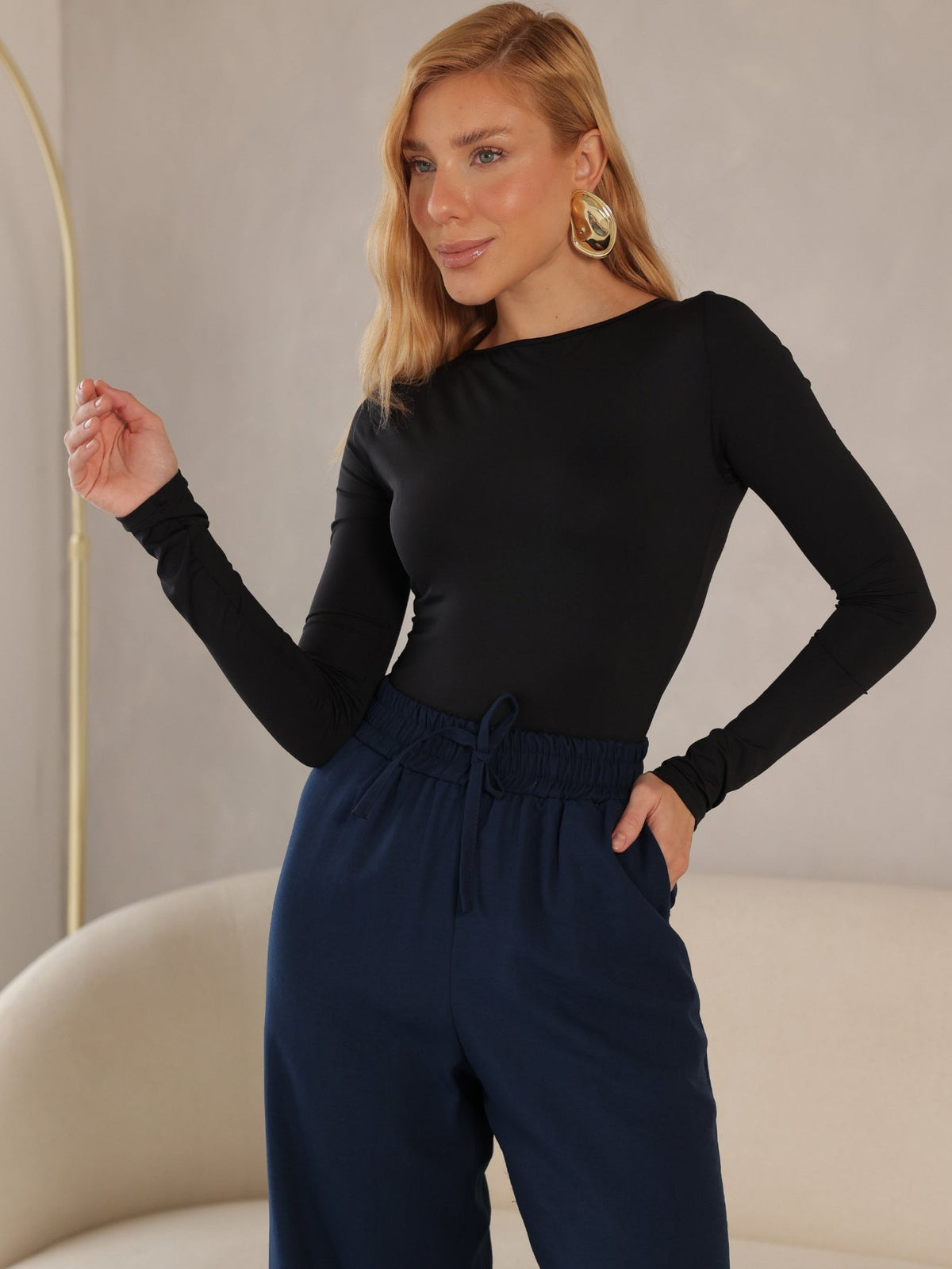 Body Feminino Poliamida Manga Longa Amber