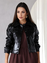 Jaqueta Couro envernizado Brilhoso Georgia